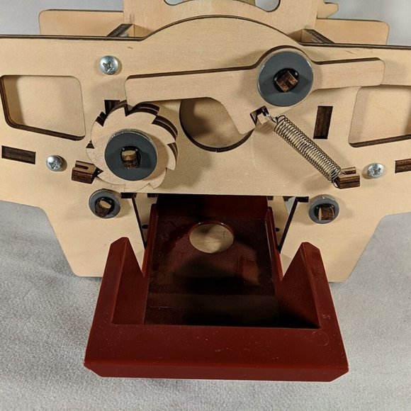 KiwiCo Card Shuffling Machine Shuffler Wood Kiwi Co Build your own RETIRED BUILT - Picture 7 of 9